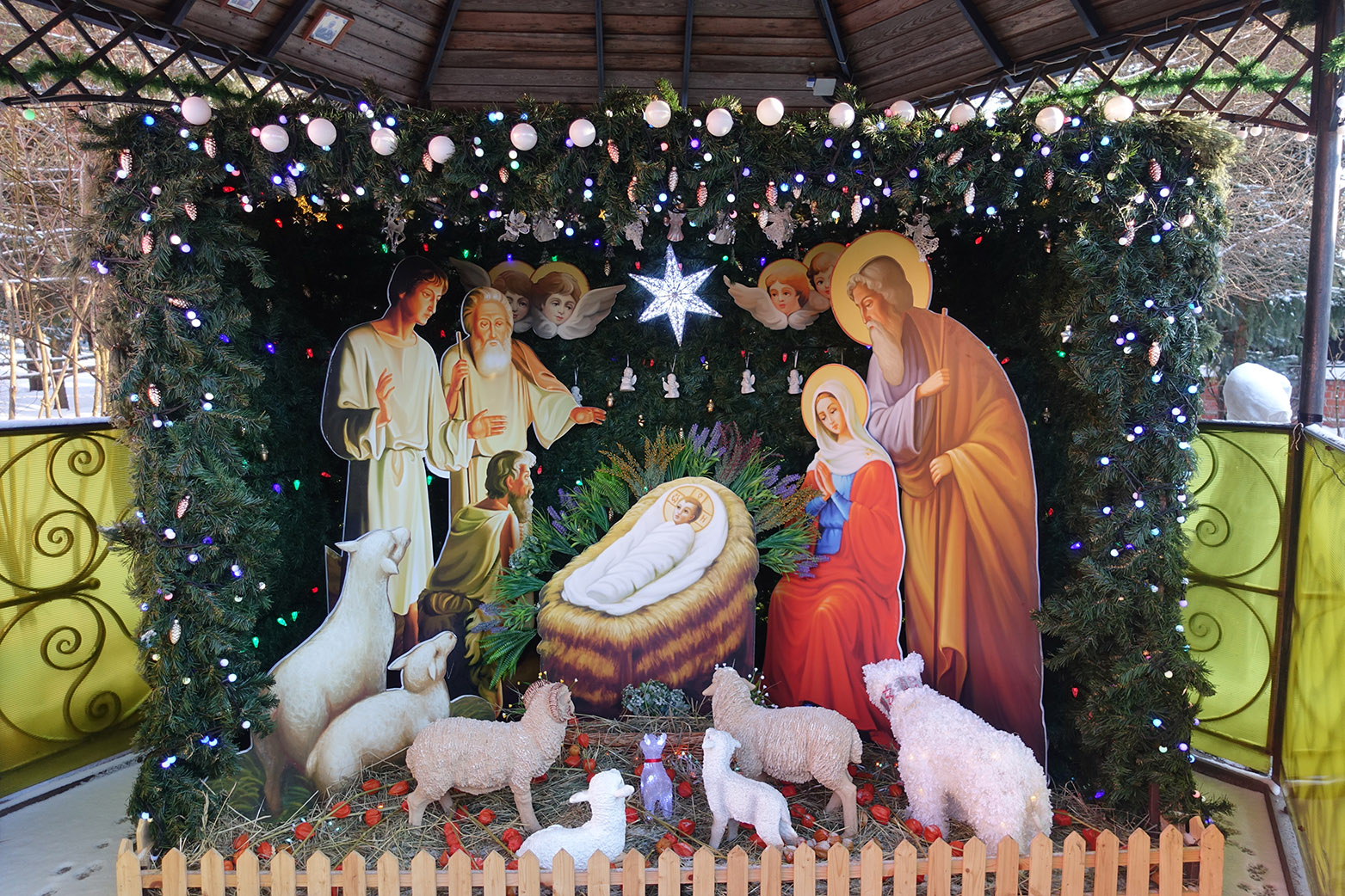 Рождество Христово на подворье Покровского женского монастыря в селе Марково