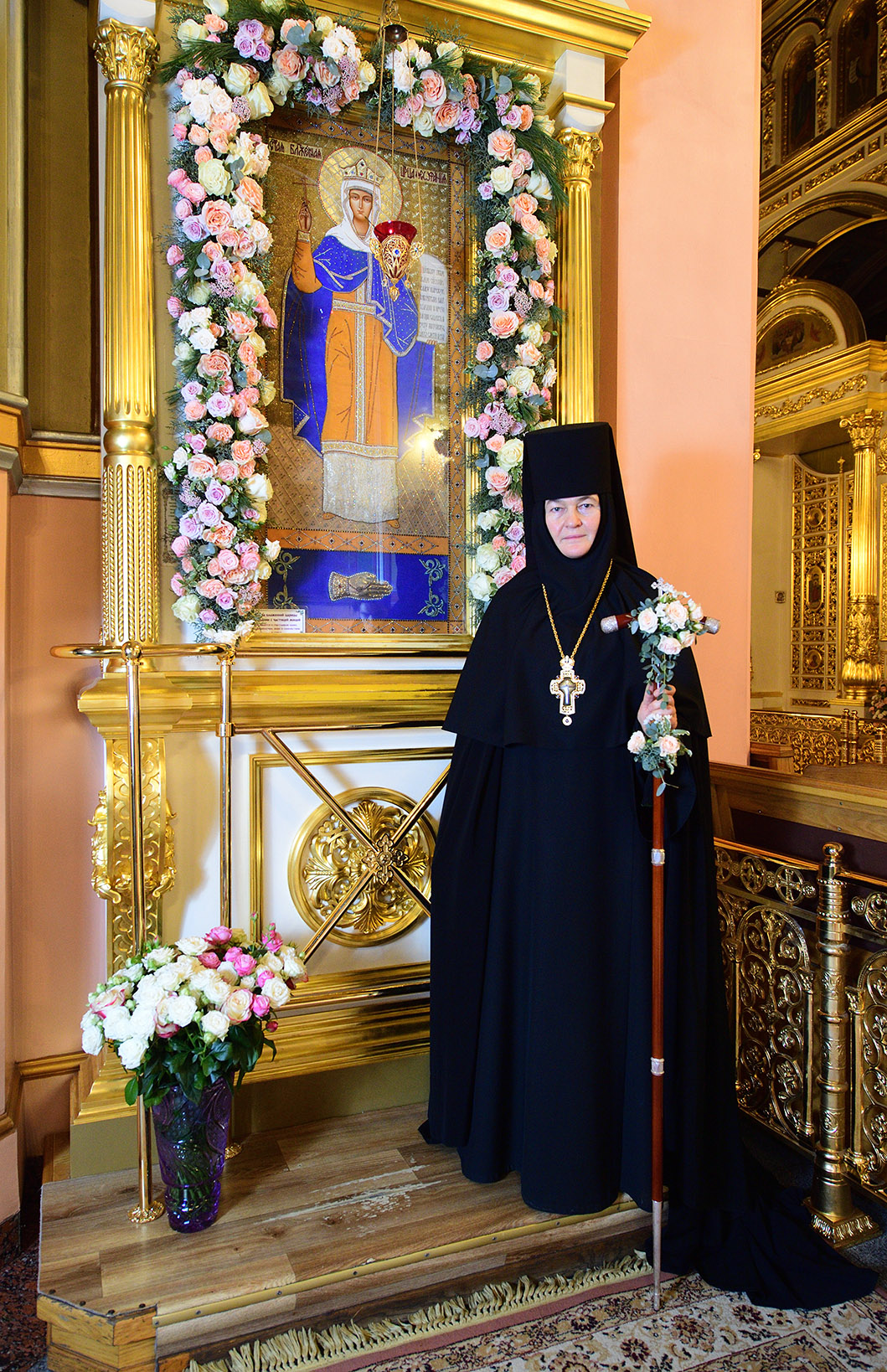 День памяти святой блаженной царицы Феофании в Покровском женском монастыре. Всенощное бдение 
