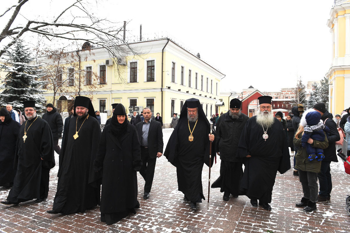 Покровский монастырь посетил Блаженнейший Архиепископ Новой Юстинианы и всего Кипра Хризостом II
