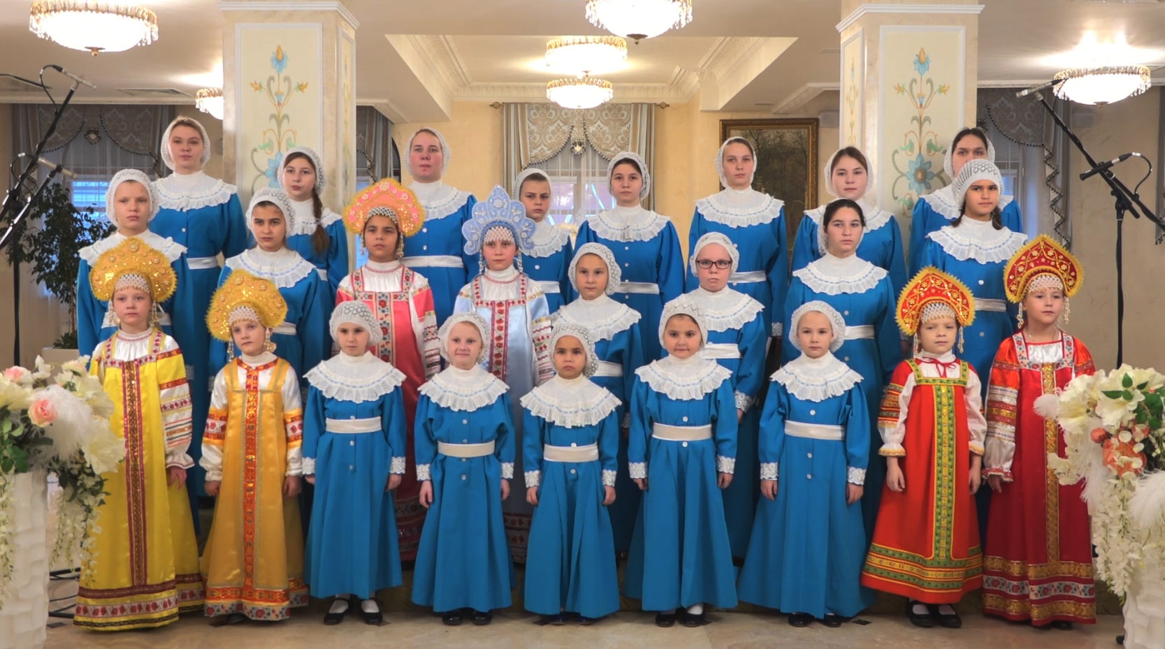 Концерт воспитанниц детского приюта в праздник 140-летия со дня рождения блаженной Матроны Московской