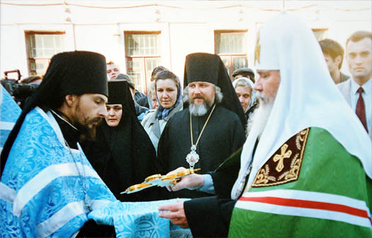 The first visit to the Intercession Monastery by His Holiness Patriarch Alexy II