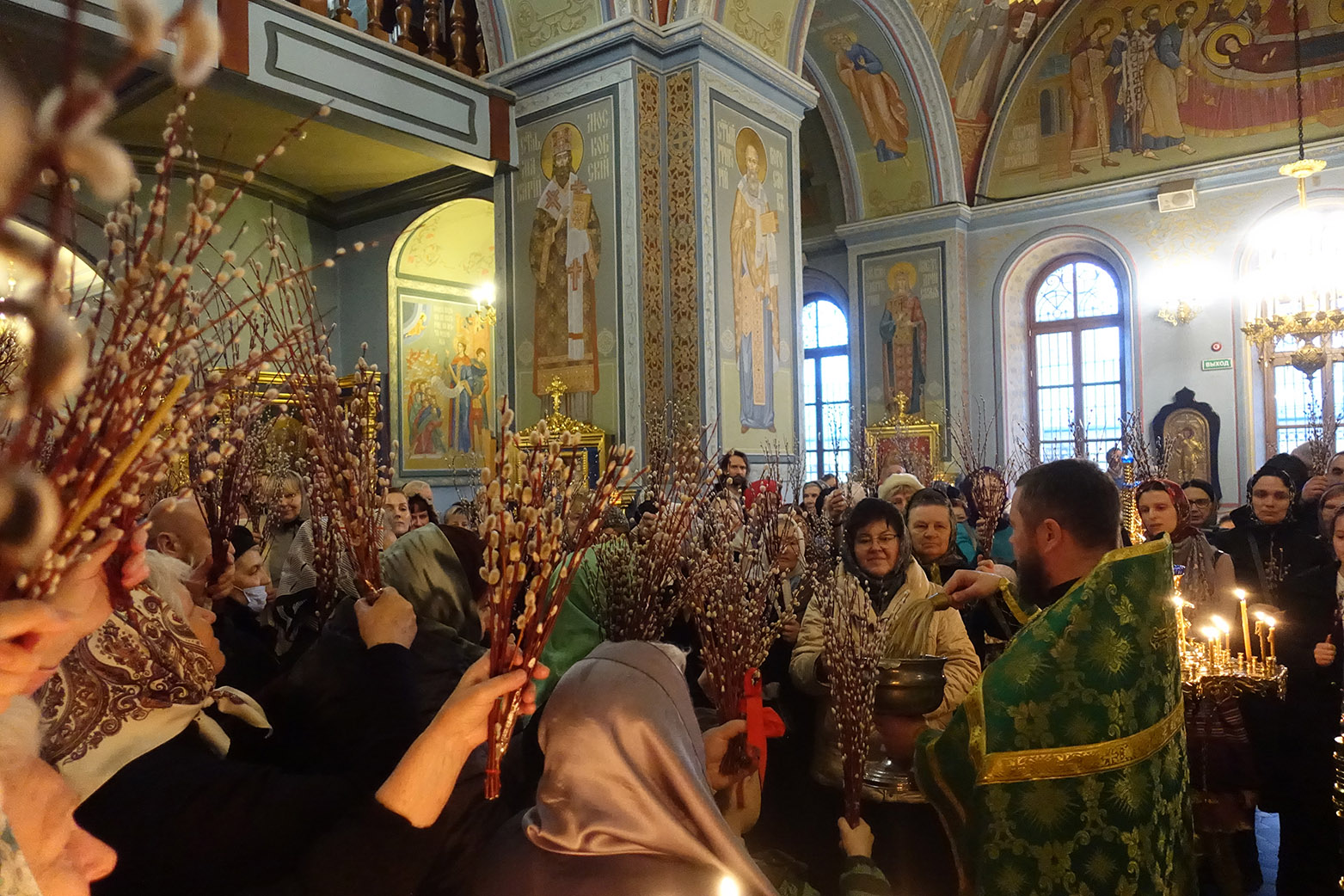 Вербное Воскресение на подворье в Троице-Лыково