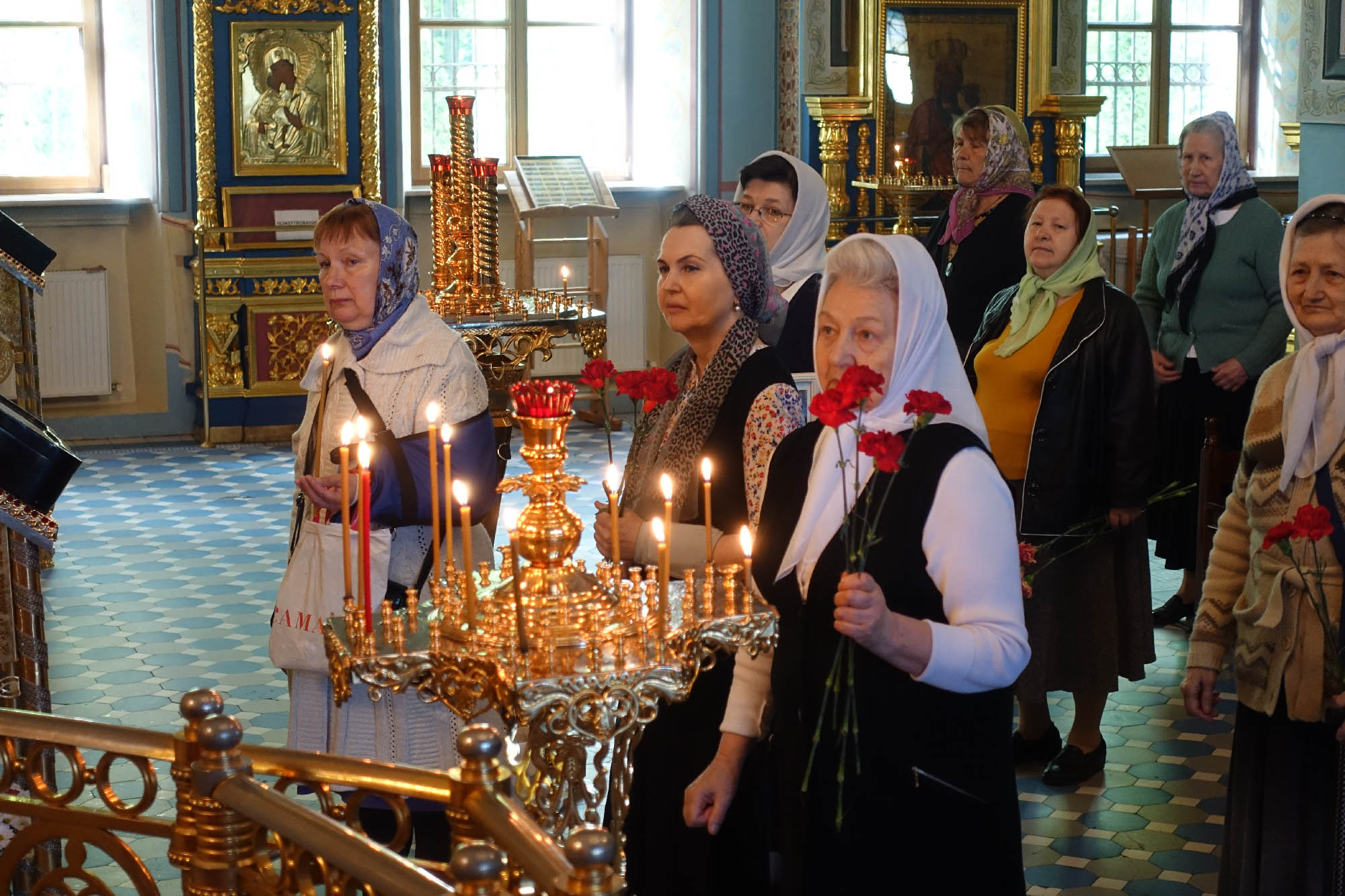 Молебное пение по случаю 73-й годовщины Победы в Великой Отечественной войне в Троице-Лыково
