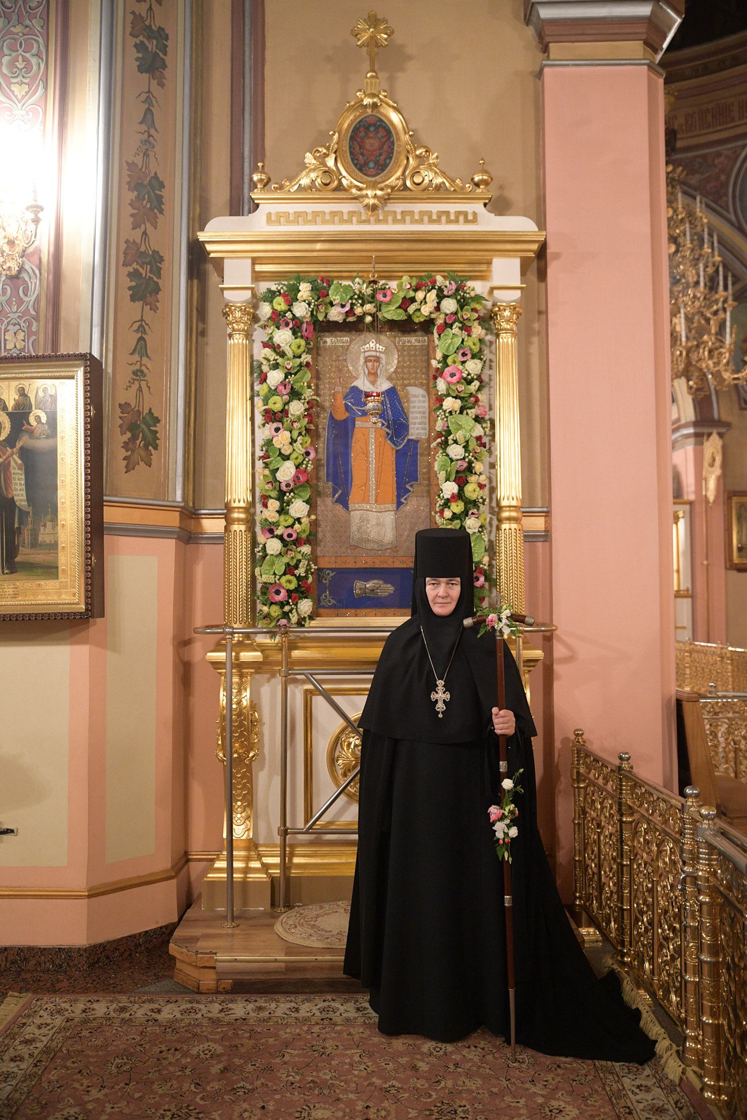 Всенощное бдение в день памяти святой блаженной царицы Феофании в Покровском монастыре