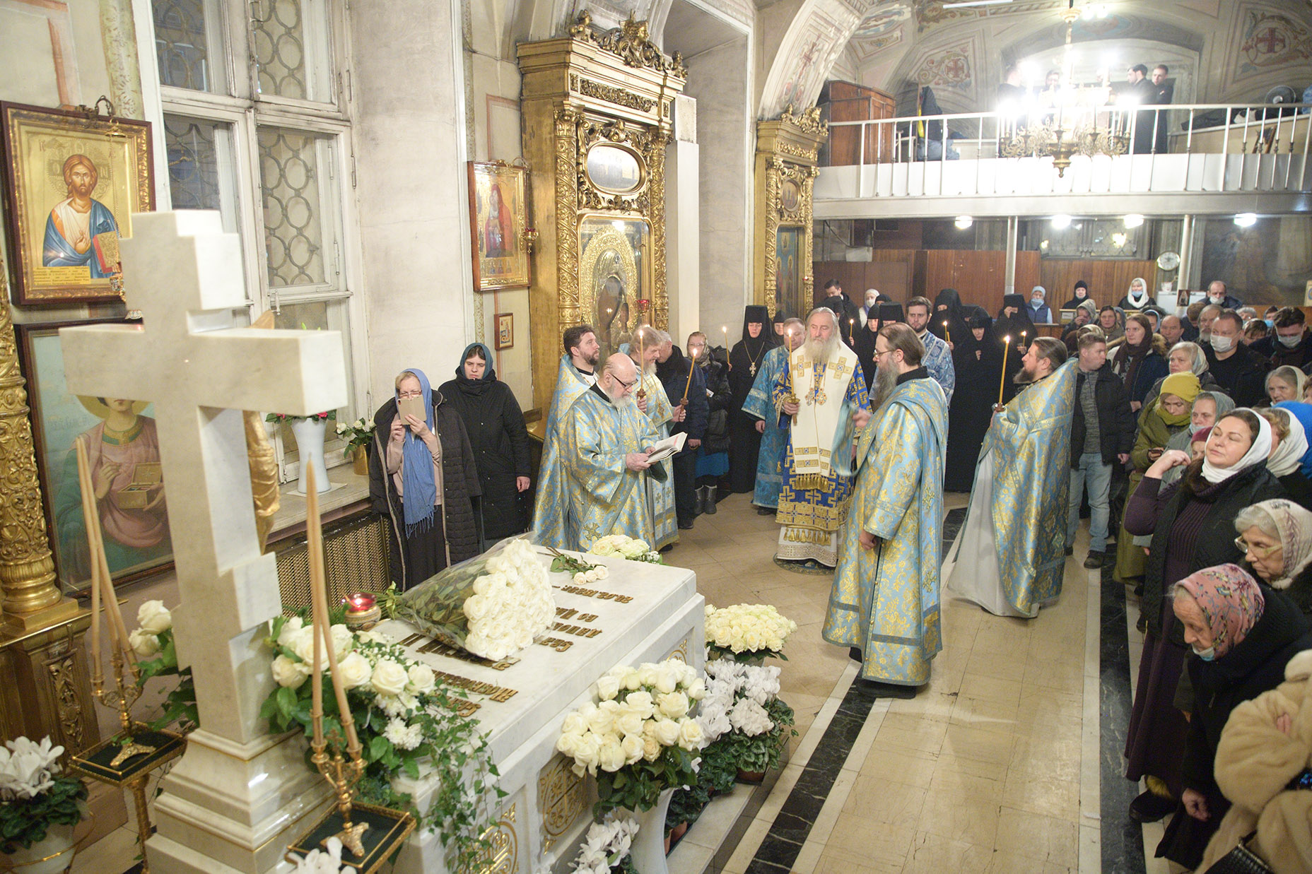 Заупокойное богослужение в 13-ю годовщину со дня кончины Святейшего Патриарха Алексия II в Москве