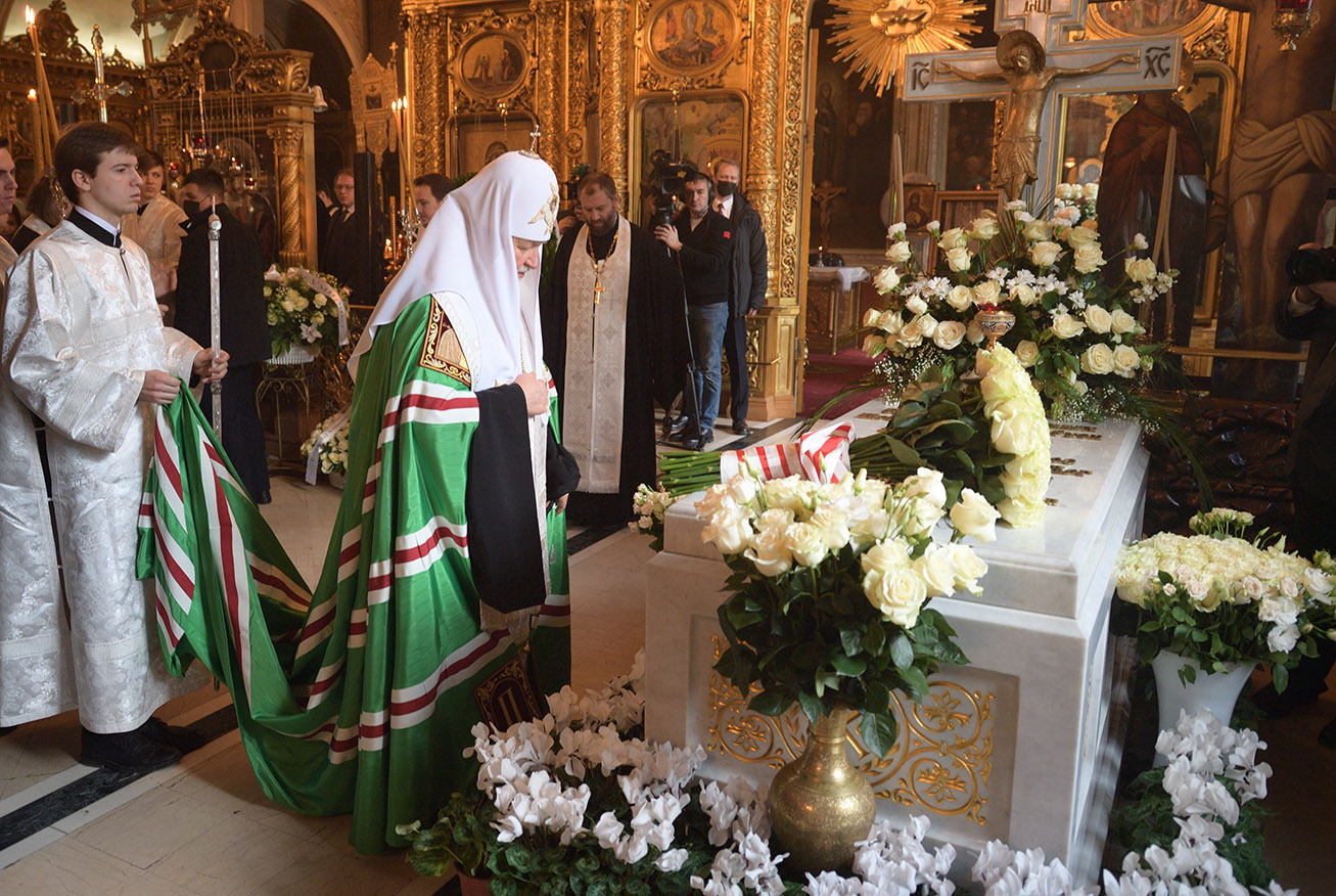 Заупокойное богослужение в 14-ю годовщину со дня кончины Святейшего Патриарха Алексия II в Москве