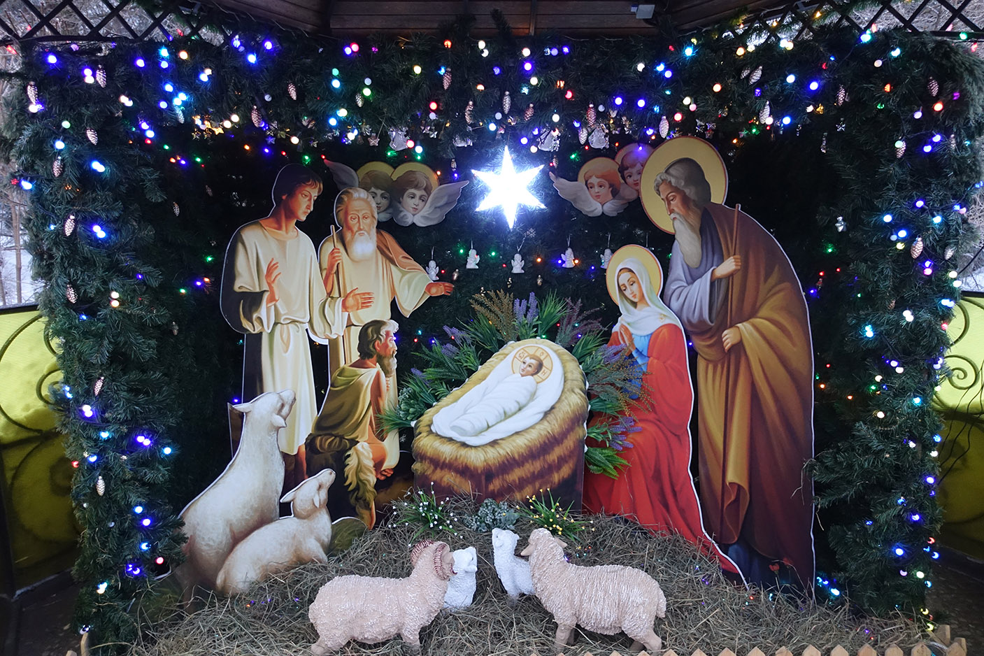 Рождество Христово на подворье Покровского монастыря в Марково