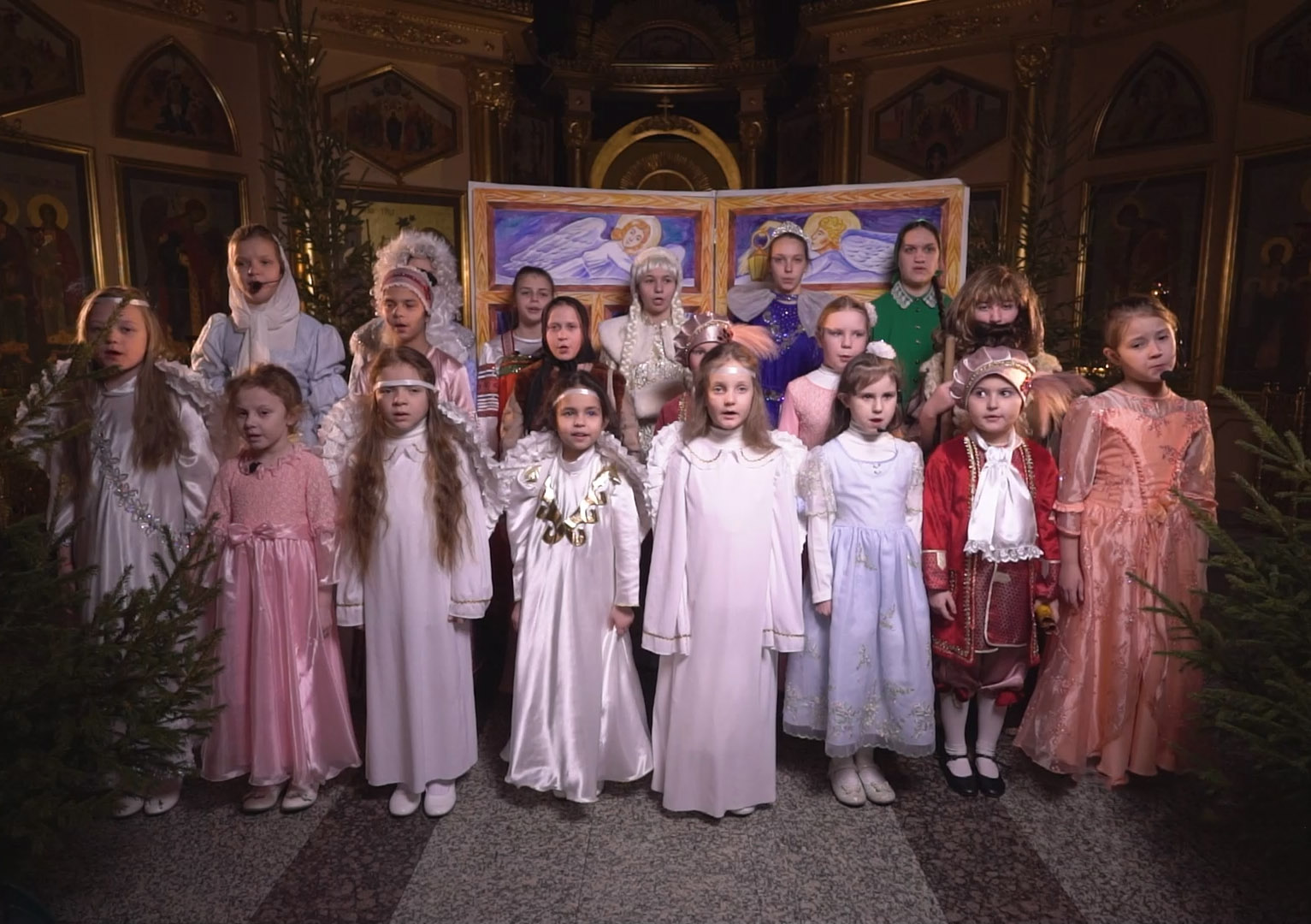 Рождественский концерт воспитанниц детского приюта Покровского женского монастыря